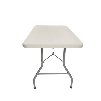 Gray Plastic and Steel 61" Folding Table