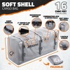 Mockins 60"x20"x6" Car Cargo Carrier Hitch Mount | 500 lbs Cap. Folding Hitch Basket with 16 CF Cargo Bag - Gray - 3 of 4