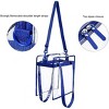 Clear Bags transparent handbag with zipper and adjustable shoulder strap (12x12x6in),suitable for sports activities and concerts - 2 of 4