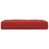 vidaXL Outdoor Pallet Cushion in Vibrant Red | Durable Oxford Fabric | Foam Fiber Filling for Optimal Comfort | Perfect for Patio, Garden, Poolside - 4 of 4