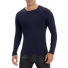 Men Long Sleeve Muscle Slim Fit T Shirts 2 Pack Stretch Casual Gym Workout Athletic Knit Tee Shirts 2025 - 2 of 4