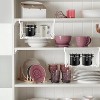 LunaLulinlk 2 Pack Under Shelf Basket, Cabinet Storage Hanging Baskets Organizer Wire Rack Shelves for Kitchen Pantry, White - 2 of 4