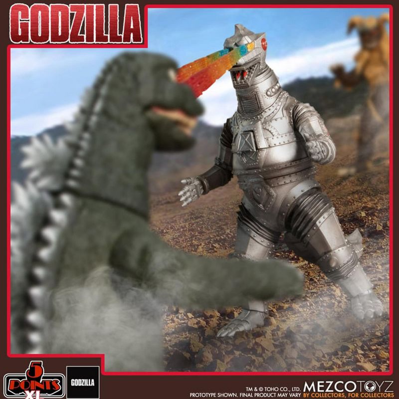 Mezco Toyz Godzilla vs Mechagodzilla (1974) 5 Point XL Figure Set, 5 of 10