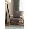 Alpine Furniture Artica Chair, Grey with Iron Brush Natural Frame - 2 of 4