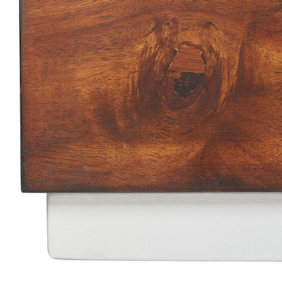 Brylin Chic Rustic 8-Drawer Dark Walnut Dresser with Chrome Accents