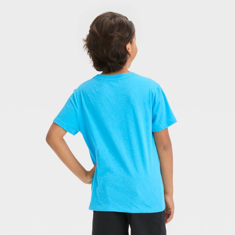 Boys' Short Sleeve Shark Graphic T-Shirt - Cat & Jack™ Blue, 4 of 5