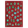 Washable Rug, Christmas Rugs with Non Slip Rubber Backing, Xmas Holiday Printed Carpet, Low Pile Stain-Resistant Winter Rug, Soft Indoor Carpet - 2 of 4