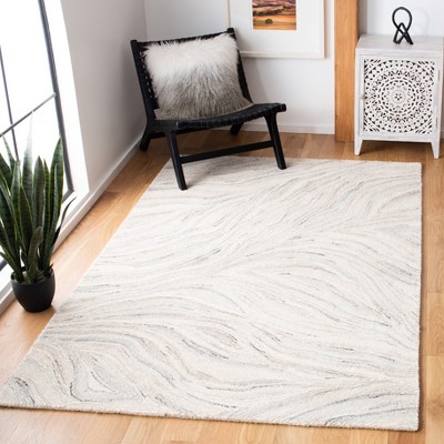 Ivory Elegance 4' x 6' Hand-Tufted Wool Area Rug