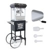 FONTOI 6/8/10/12/16/20 OZ Popcorn Machine with Cart Stainless Steel Kettle Heated Warming Deck and Old Maids Drawer for Easy Cleanup - 2 of 4