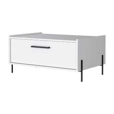 NicBex 33.1 Inch Rectangle Coffee Table with Flip-Down Door for Living Room,Dining Room,Bedroom