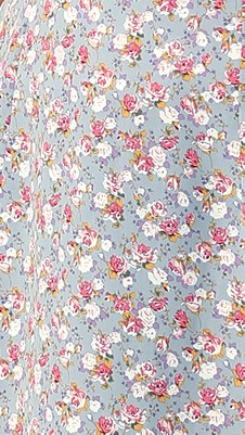 blue grey-floral