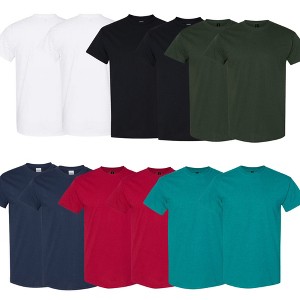 EG PRO Men's Heavyweight Cotton T-Shirt Undershirts 12-Pack Crewneck Tee for Everyday Wear - 1 of 4