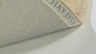 Antiquity Beige and Gray Wool Tufted Area Rug