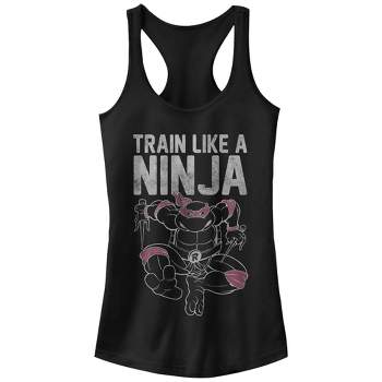 Juniors Womens Teenage Mutant Ninja Turtles Train Like a Ninja Racerback Tank Top