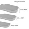Unique Bargains Height Increase Shoe Inserts One Size Fits All White Gray 1 Pair - 2 of 4