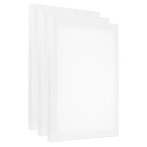 Unique Bargains Painting Canvas Panels Blank Art Board 3 Pcs White - 1 of 4