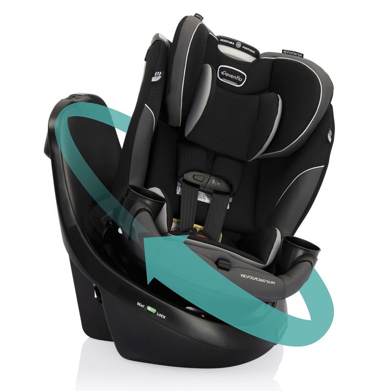 Evenflo Revolve 360 Slim 2-in-1 Rotational Convertible Car Seat, 5 of 31