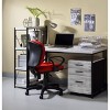 Vynxaria Antique White Black Desk Distressed Finish Writing Table for Home Office Shabby Chic Decor - 4 of 4