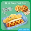Big Dot of Happiness Blue Snowflakes Party Paper Food Trays, Holiday Double-Sided Disposable Food Boats for Nachos, Hot Dogs, French Fries - 12 Ct - 2 of 4