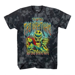 Mens Disney Jack Skellington Shirt - The Nightmare Before Christmas Tee - Jack Skellington Tie Dye T-Shirt - 1 of 4