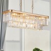 BAOURE Gold Crystal Chandeliers 11-Light Contemporary Ceiling Pendant Light Fixture for Kitchen Island Living Room - 3 of 4