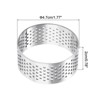 Unique Bargains Heat-Resistant Perforated Stainless Steel Small Cake Mousse Rings - image 2 of 4