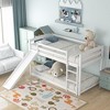 NicBex Twin Over Twin Bunk Bed with Ladder,Pine Bunk Bed Frame with Convertible Slide for Kids Teens Dorm Rooms - 4 of 4