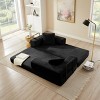 Cloud Boneless Convertible Floor Sofa Bed,  4-in-1 Foldable Compressed Loveseat Lounge Sleeper, High-Density Sponge & Corduroy Fabric - 4 of 4