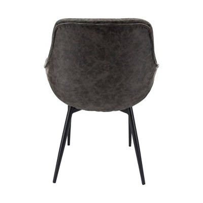 Markley Mid Century Modern Gray Metal Arm Chair