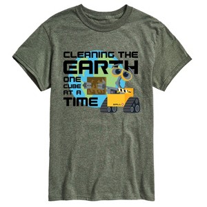 Men's - WALL-E - Cleaning the Earth Short Sleeve Graphic T-Shirt - 1 of 4