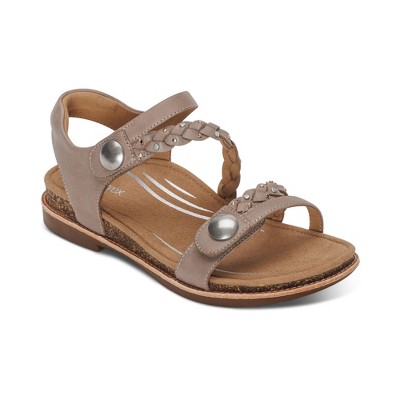 Aetrex Jenn Quarter Strap Sandal