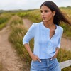 Lands' End Women's 3/4 Sleeve Lightweight Jersey Embellished Top - 4 of 4