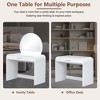 TOBILI 39" Makeup Vanity Table with Mirror Touch Screen Lighted Mirror, Dressing Table with Drawer for Bedroom, White - 4 of 4