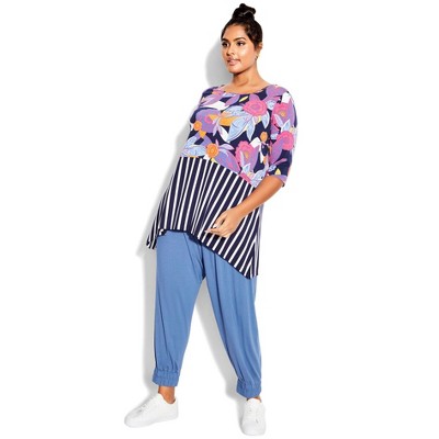 Avenue Women's Plus Size Pia Layered Top