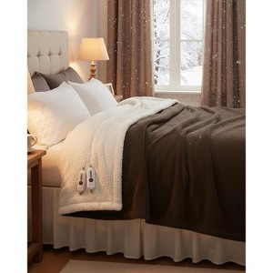 Electric Heated Throw with 4 Heating Levels & 4H Auto Off for Sofa & Bed, Over-Heat Protection, Machine Washable - 1 of 4