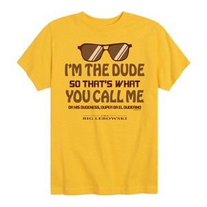 Boys' - The Big Lebowski - I'm The Dude El Duderino Short Sleeve Graphic T-Shirt - 1 of 4