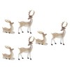 Melrose Glittered Deer Figurine (Set of 6) - 2 of 4