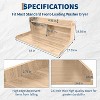 2-Tier Washer Dryer Countertop with Edge Rails, Waterproof Wood Laundry Shelf, Anti-Slip Pads, Laundry Room Organizer for Storage and Folding - 2 of 4