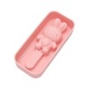 Unique Bargains Popsicles Mould Small Rabbit Design Shape Comes with 20 Stick Hand Washable Wood Pink 5.24"x2.28"x1.1" 1 Pc - 4 of 4