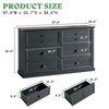 AMERLIFE Farmhouse Drawer Dresser with Storage Drawers - 2 of 4