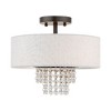 Livex Lighting Carlisle 2 - Light Semi-Flush Mount in  English Bronze - 3 of 4