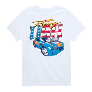 Boys' - Hot Wheels - Racing USA Short Sleeve Graphic T-Shirt - 1 of 4
