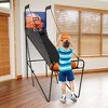 Costway Foldable Single Shot Basketball Arcade Game W/Electronic Scorer 3 Basketballs - 2 of 4