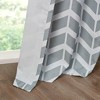 MAYEERTY Chevron Printed Room Darkening Grommet Top Panel Pair - 3 of 4
