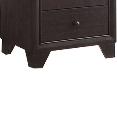 Madison Espresso Elegance 2-Drawer Nightstand