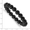 Black Bow Jewelry 10mm Agate Beaded Stretch Bracelet, 6.5 Inch - 4 of 4