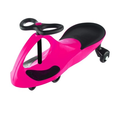 Toy Time Kids' Ride-On Twist and Wiggle Car, Pink and Black