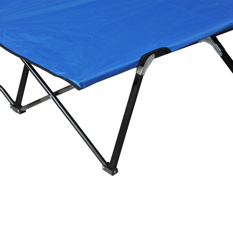 Outsunny 2 Person Folding Camping Cot, Portable Sleeping Cot with Carry Bag, 5 of 7