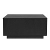 PAGED Square Wooden Coffee Table, Modern Side Table with 4 Storage Drawers, 33.25" Center Table for Living Room, Bedroom - 3 of 4