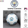 Manchester City FC Official Ball Shaped Football Design Blue Cushion - 4 of 4